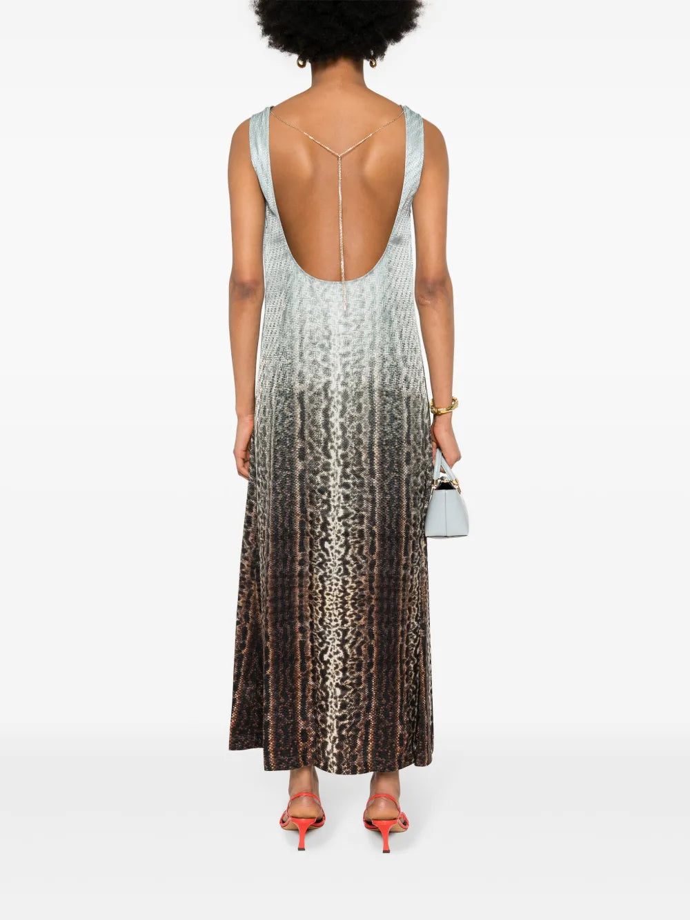 Fendi Gradient Animal-Print Maxi Dress - image 2