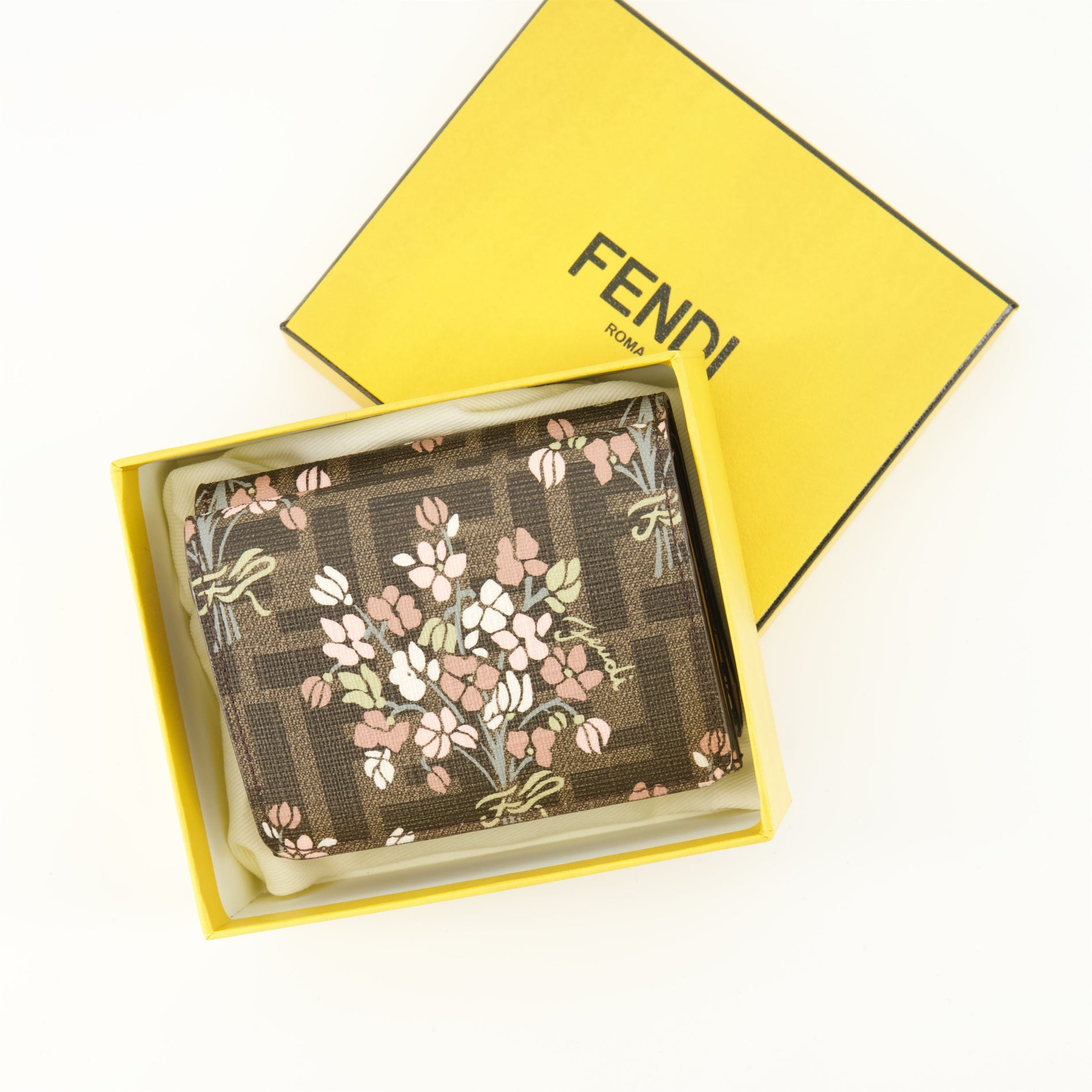 Fendi Floral Print Compact Wallet - image 4