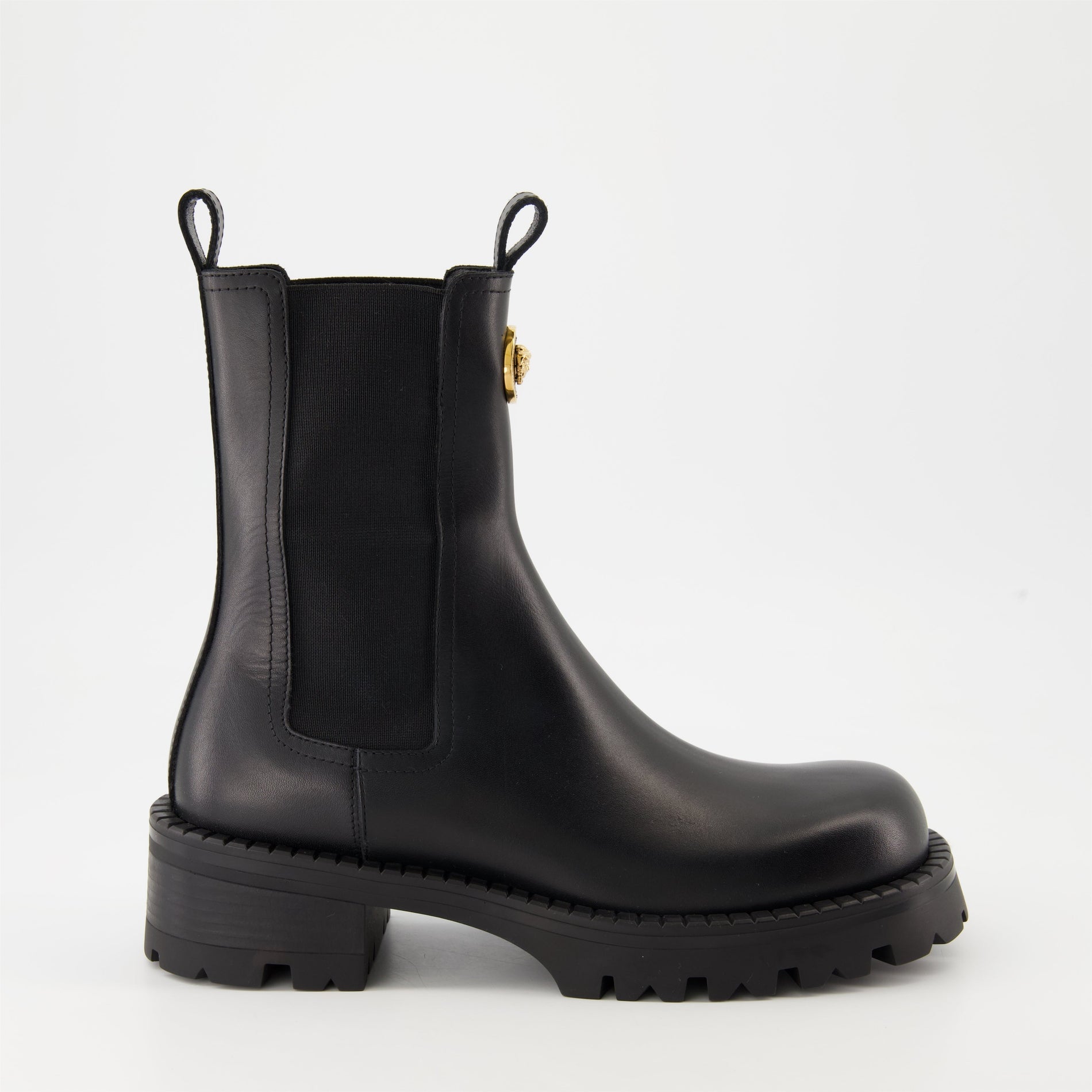 Versace Medusa Chelsea Combat Boots