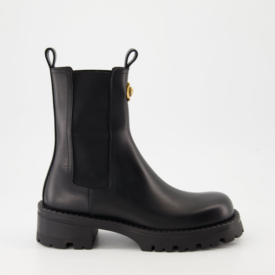 Versace Medusa Chelsea Combat Boots
