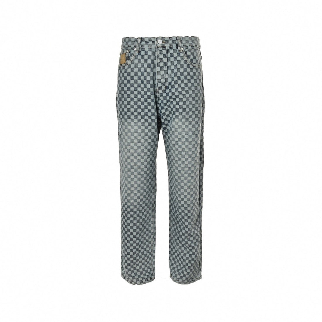 Damier Checkerboard Jacquard Denim Jeans