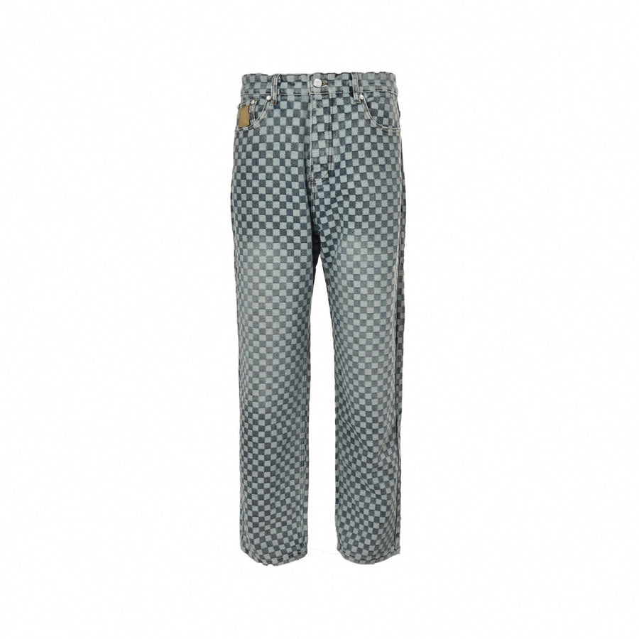 Louis Vuitton Damier Checkerboard Jacquard Denim Jeans
