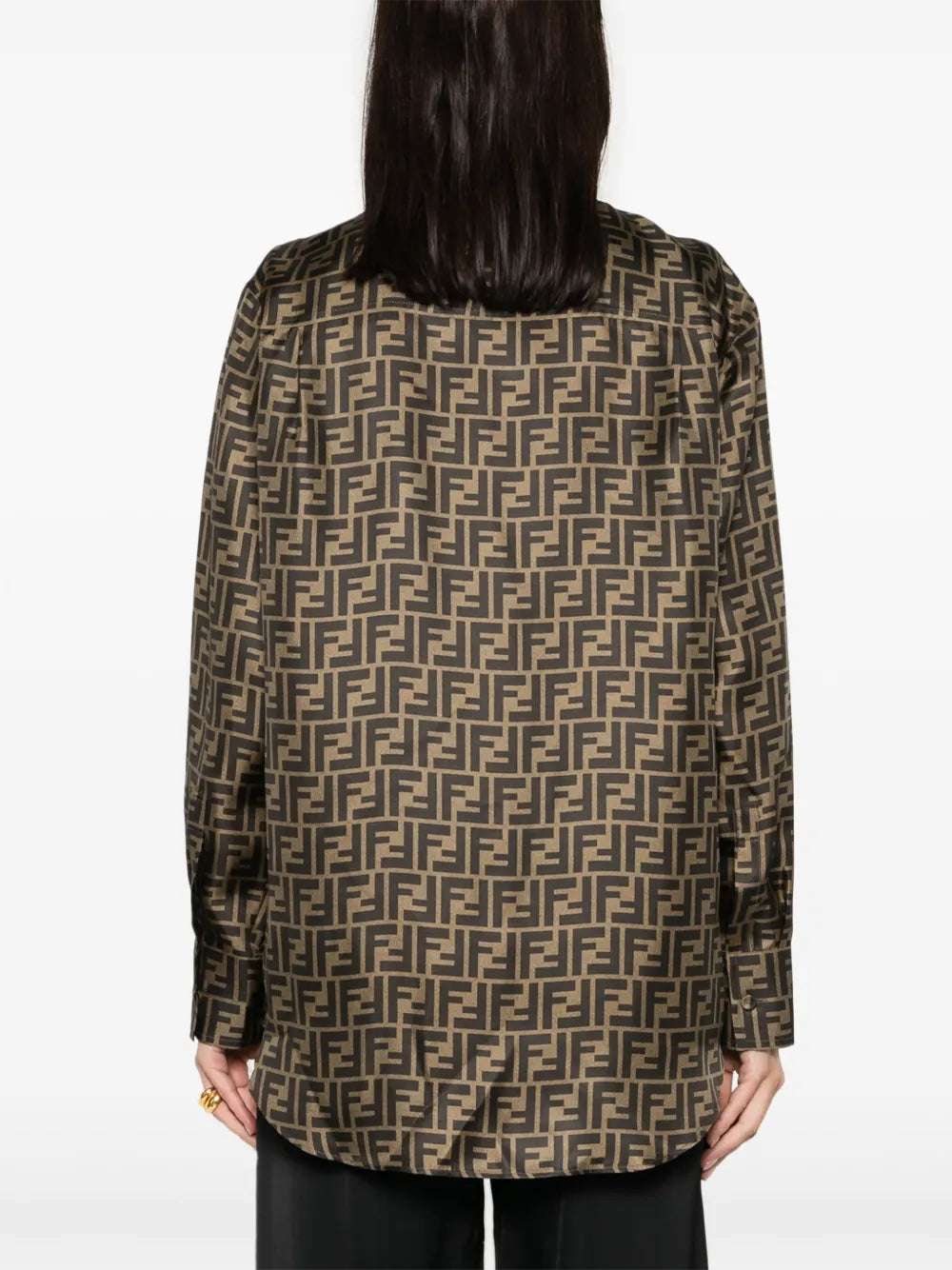Fendi Monogram Silk Shirt - image 6