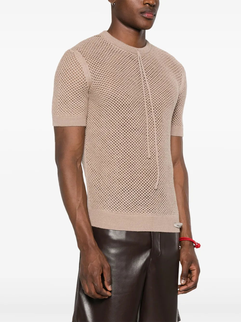Fendi Mesh Cotton T-Shirt - image 3