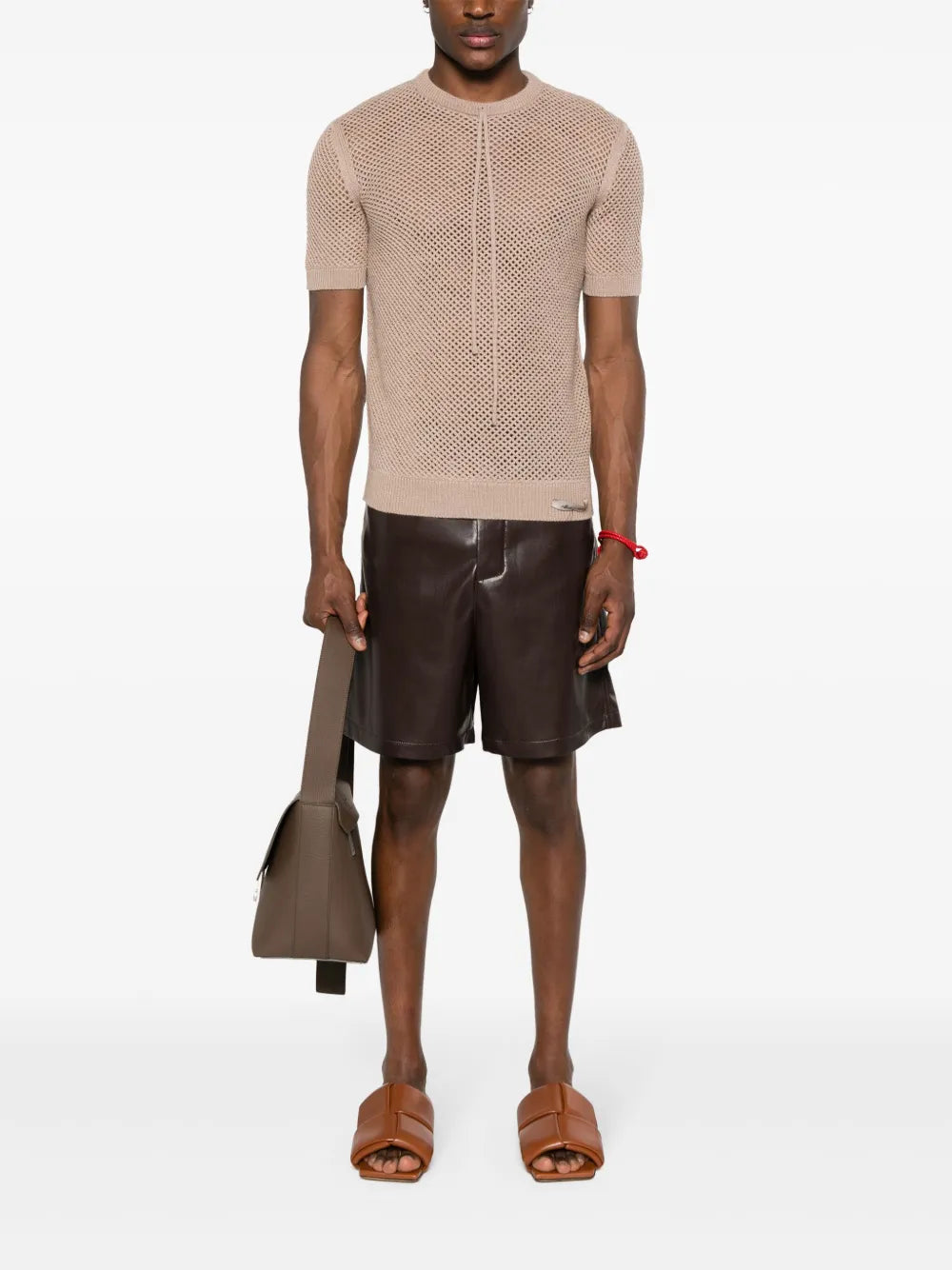 Fendi Mesh Cotton T-Shirt - image 2