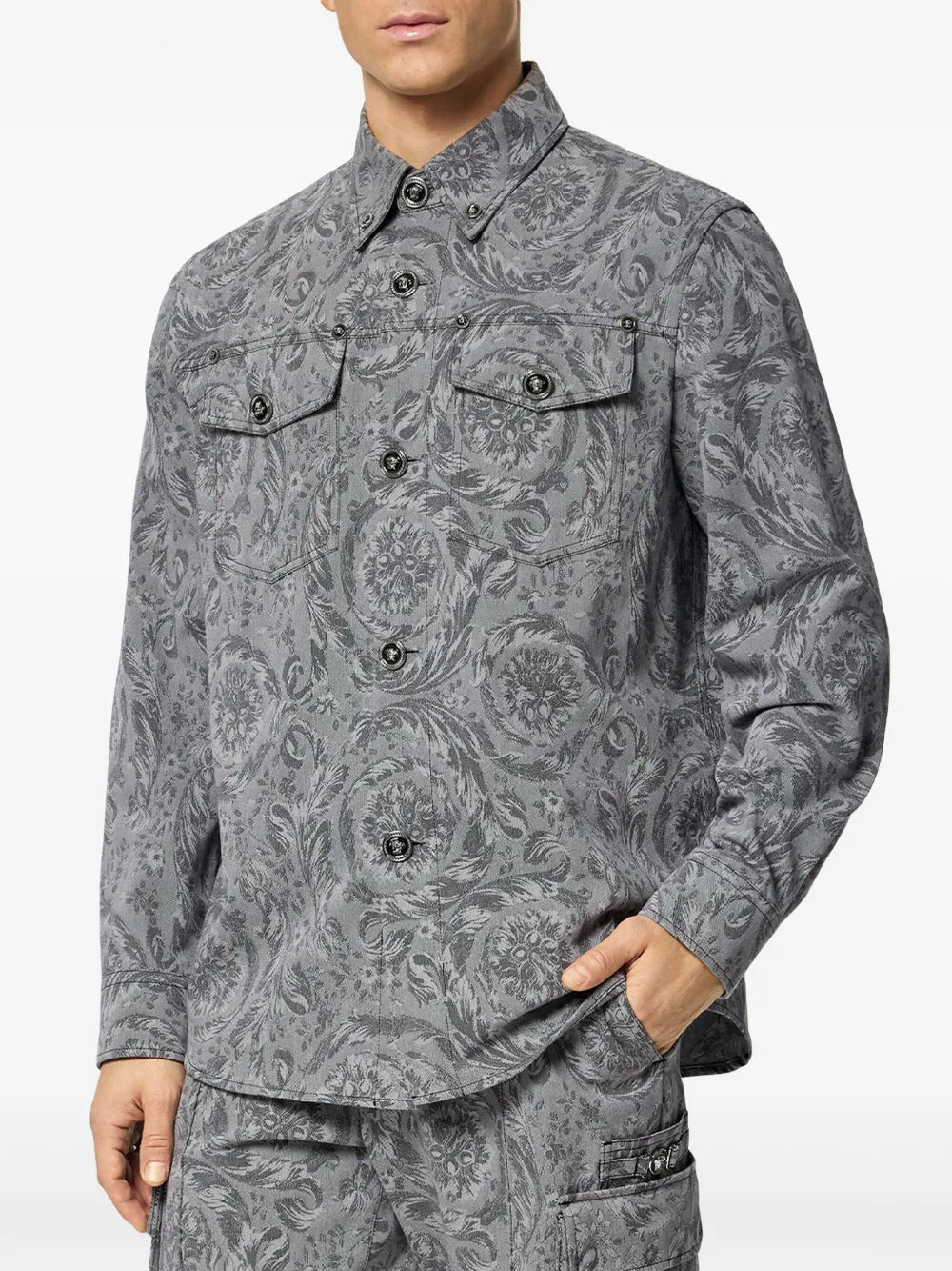 Versace Barocco Overshirt - image 3