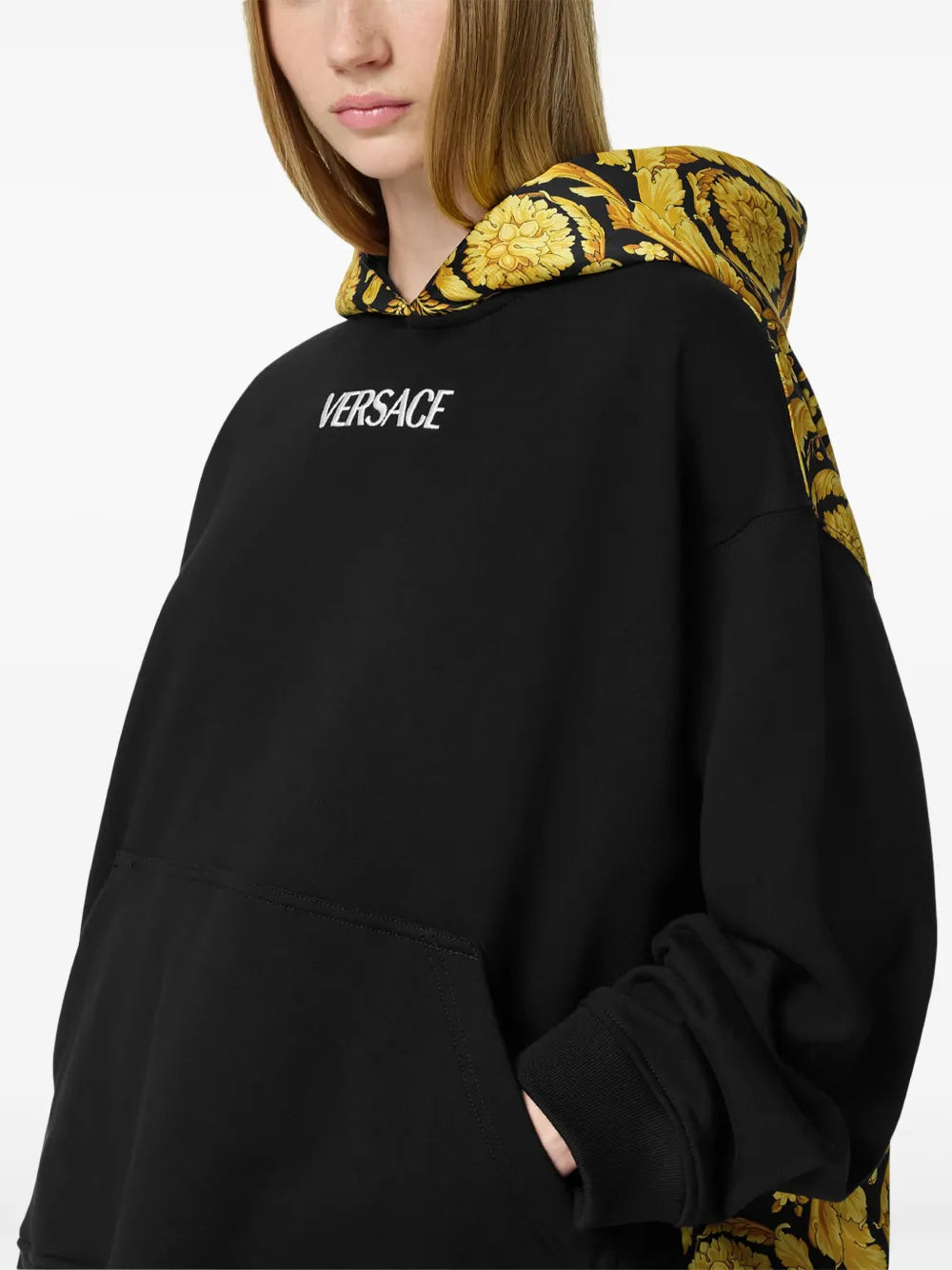 Versace Barocco Trim Hoodie - image 5