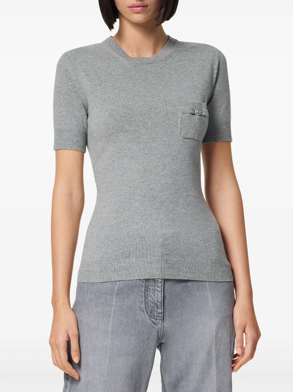 Versace Medusa Pocket Knit Top - image 3
