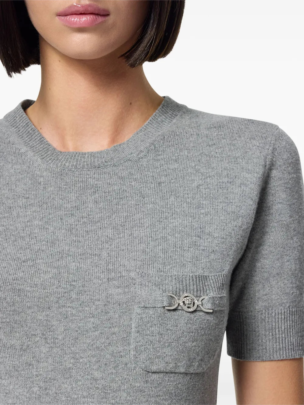 Versace Medusa Pocket Knit Top - image 7