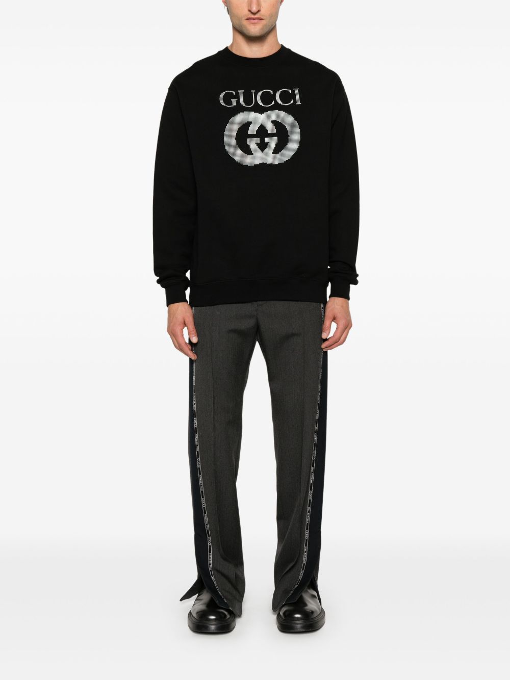 Gucci Interlocking G-appliqué sweatshirt - image 2