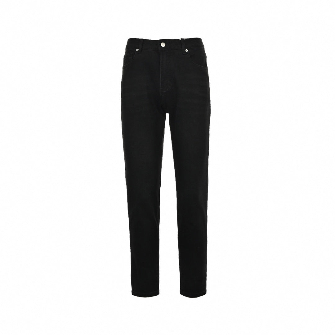 Dior Black Slim-Fit Jeans with Embroidered Logo Detail