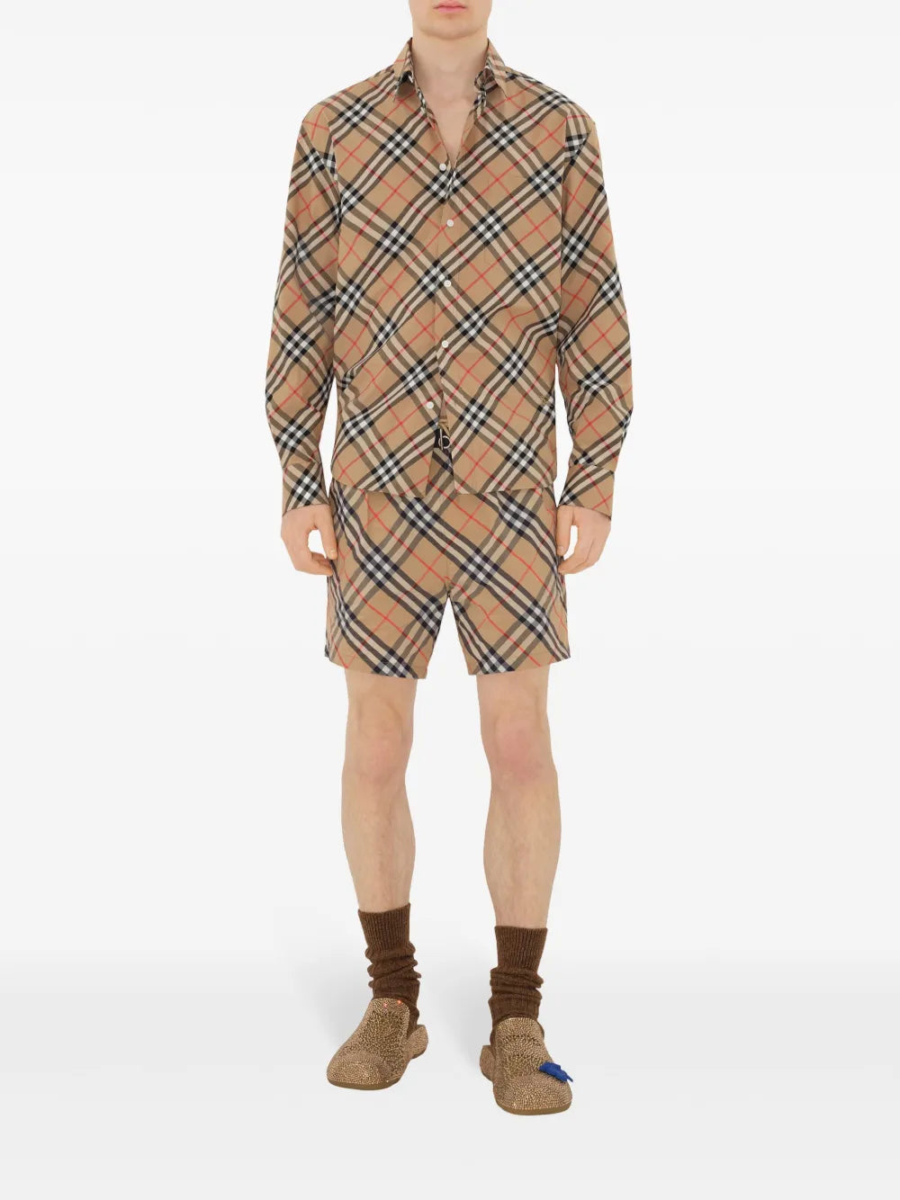 Burberry Plaid Swim Trunks - image 2