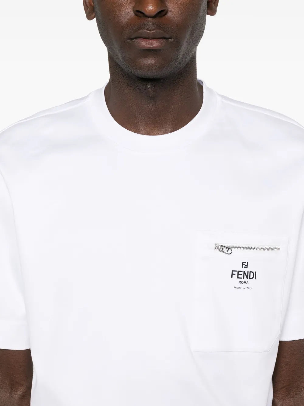 Fendi Classic Cotton T-Shirt - image 6