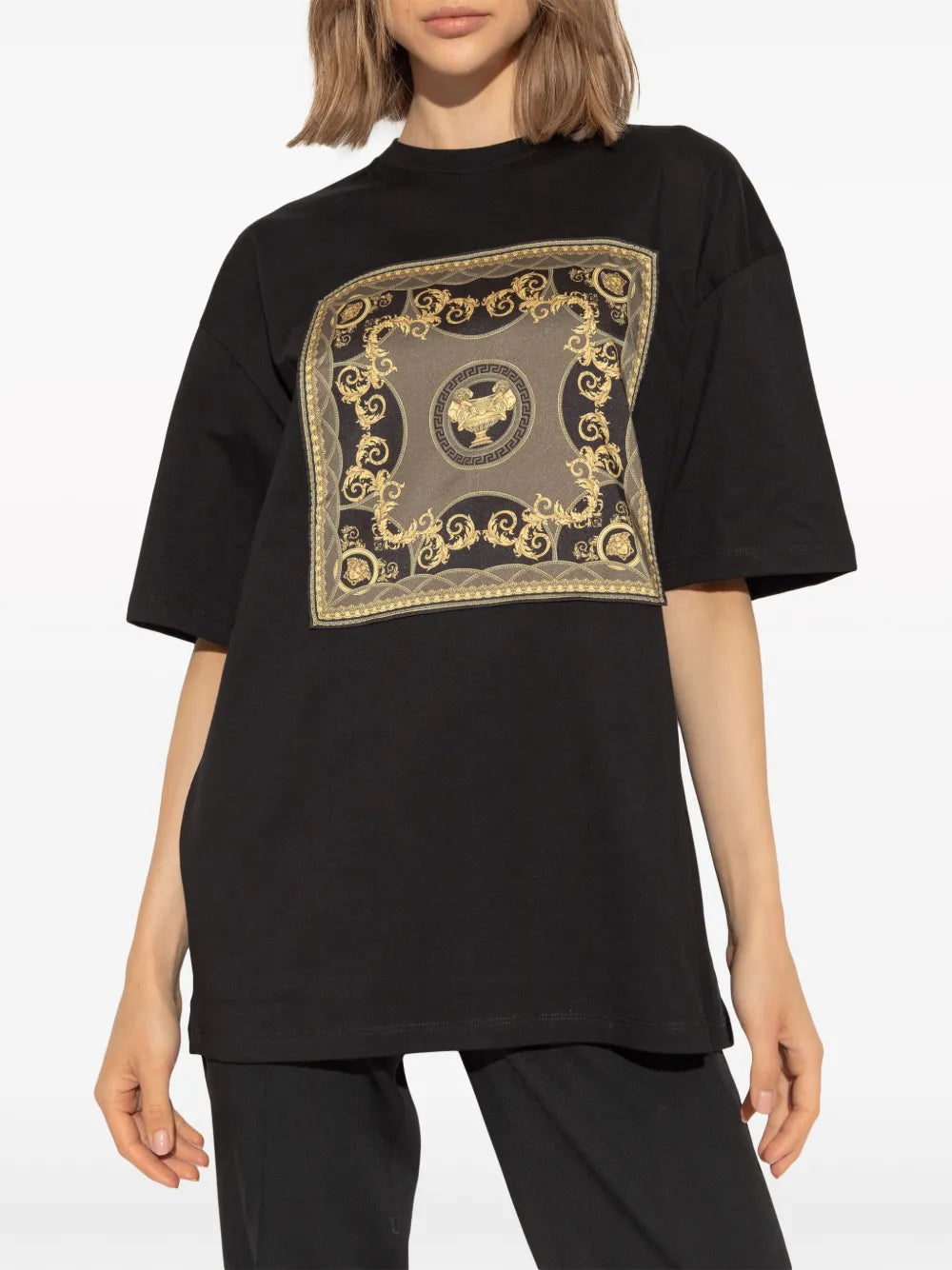 Versace Baroque Print Oversized T-Shirt - image 3