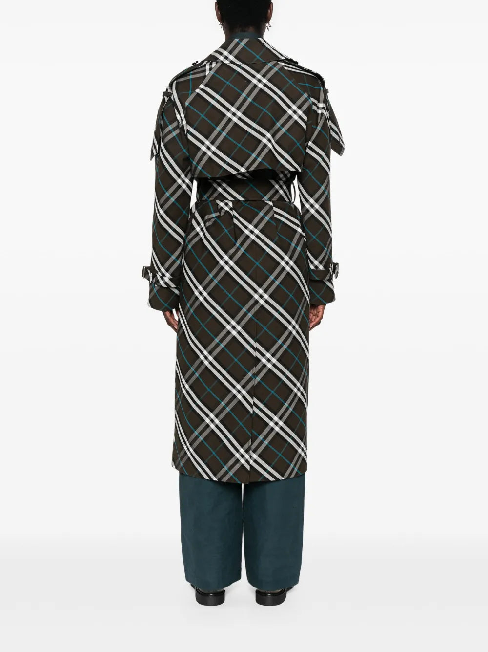 Burberry Checked Trench Coat - image 6