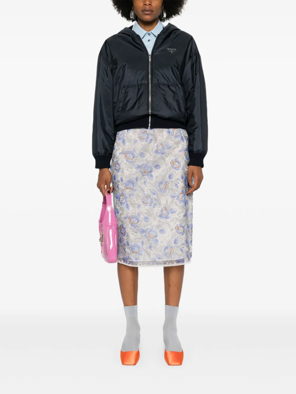 Prada Printed Nylonette Skirt - image 2