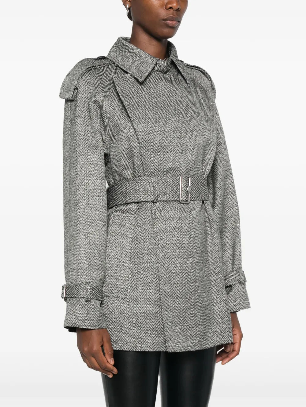 Burberry Wool and Silk Trench Coat - image 3