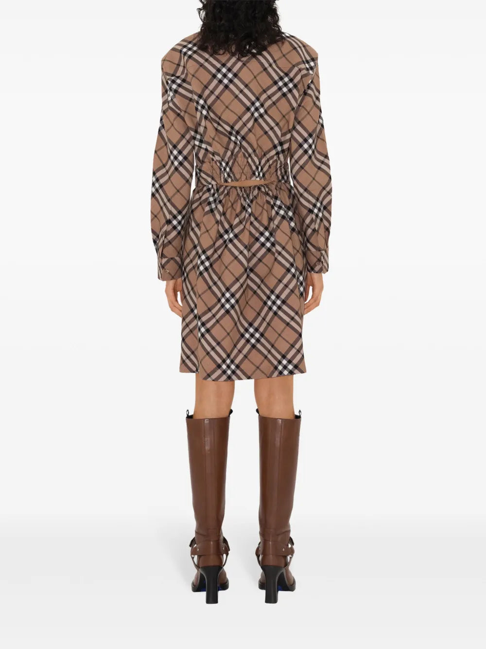 Burberry Classic Check Belted Shirt Dress - image 6