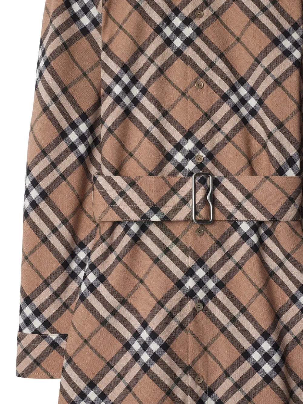 Burberry Classic Check Belted Shirt Dress - image 7