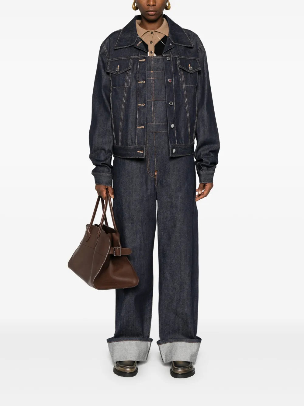 Prada Classic Dark Denim Jacket - image 2