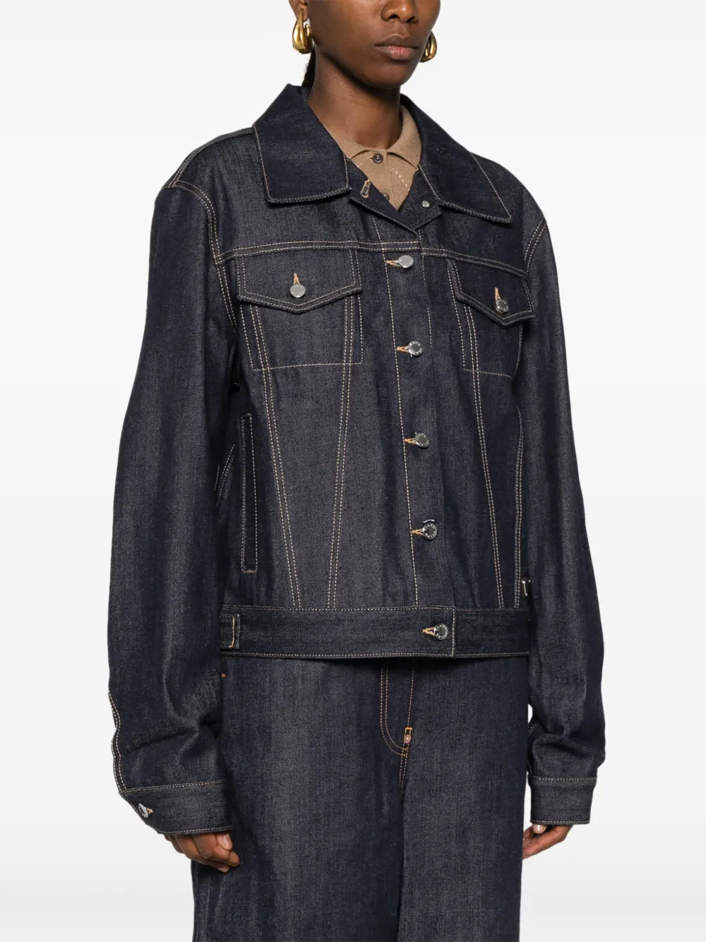 Prada Classic Dark Denim Jacket - image 3