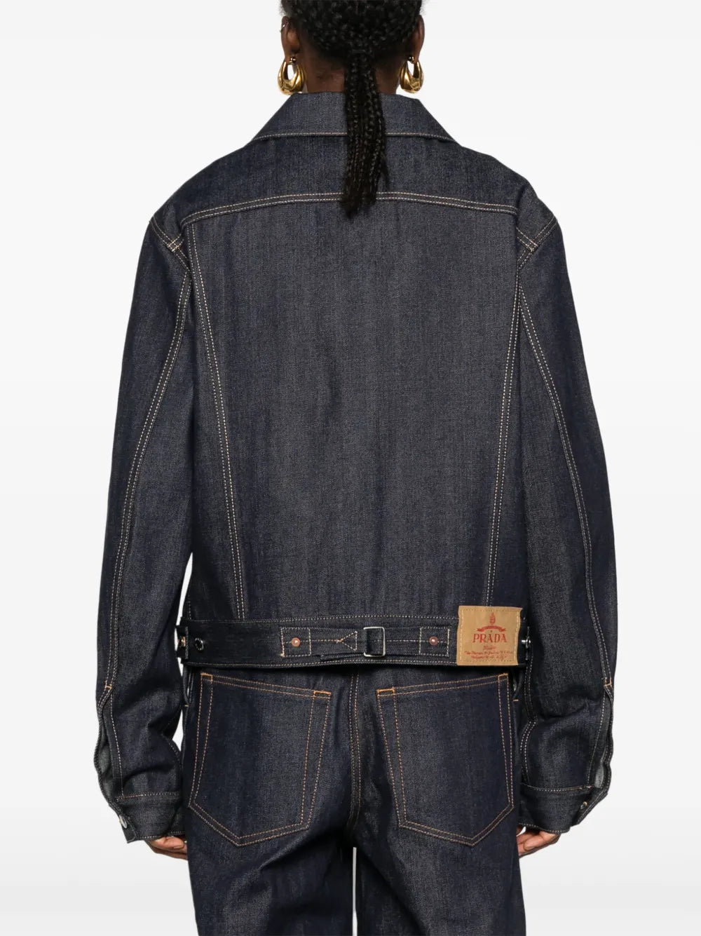 Prada Classic Dark Denim Jacket - image 6