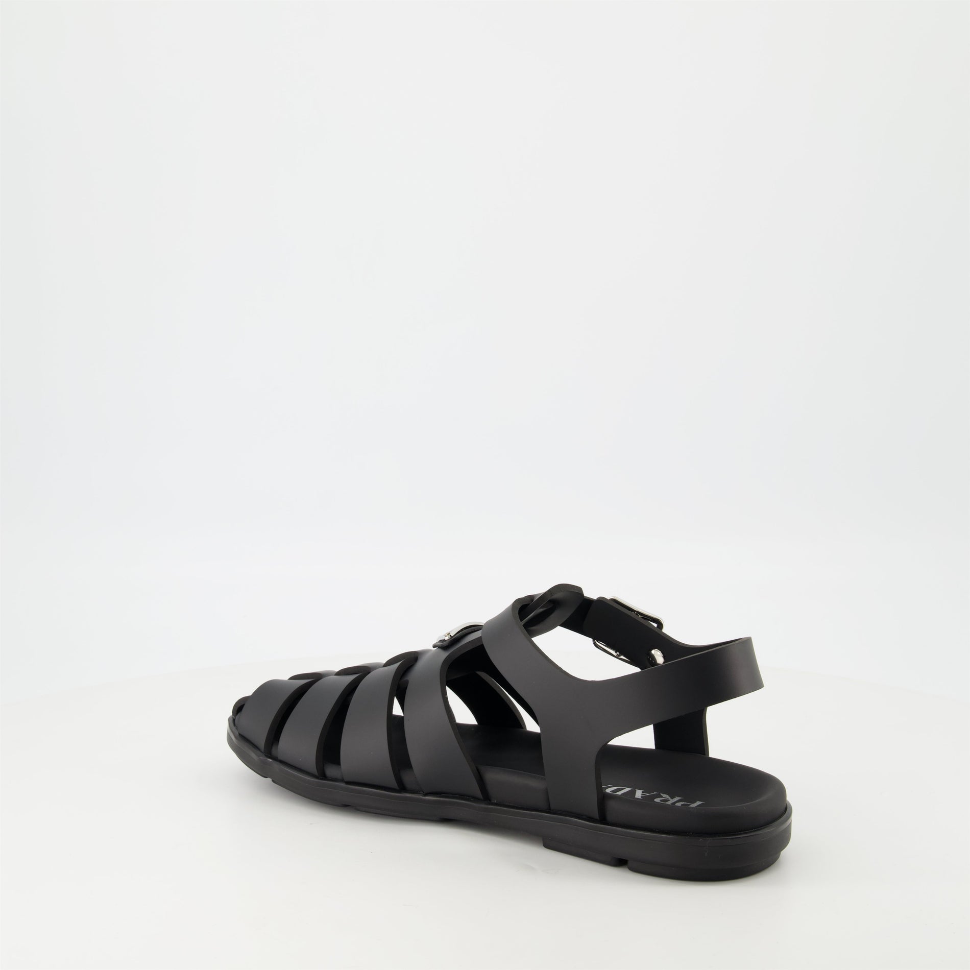 Prada Black Rubber Sandals - image 3