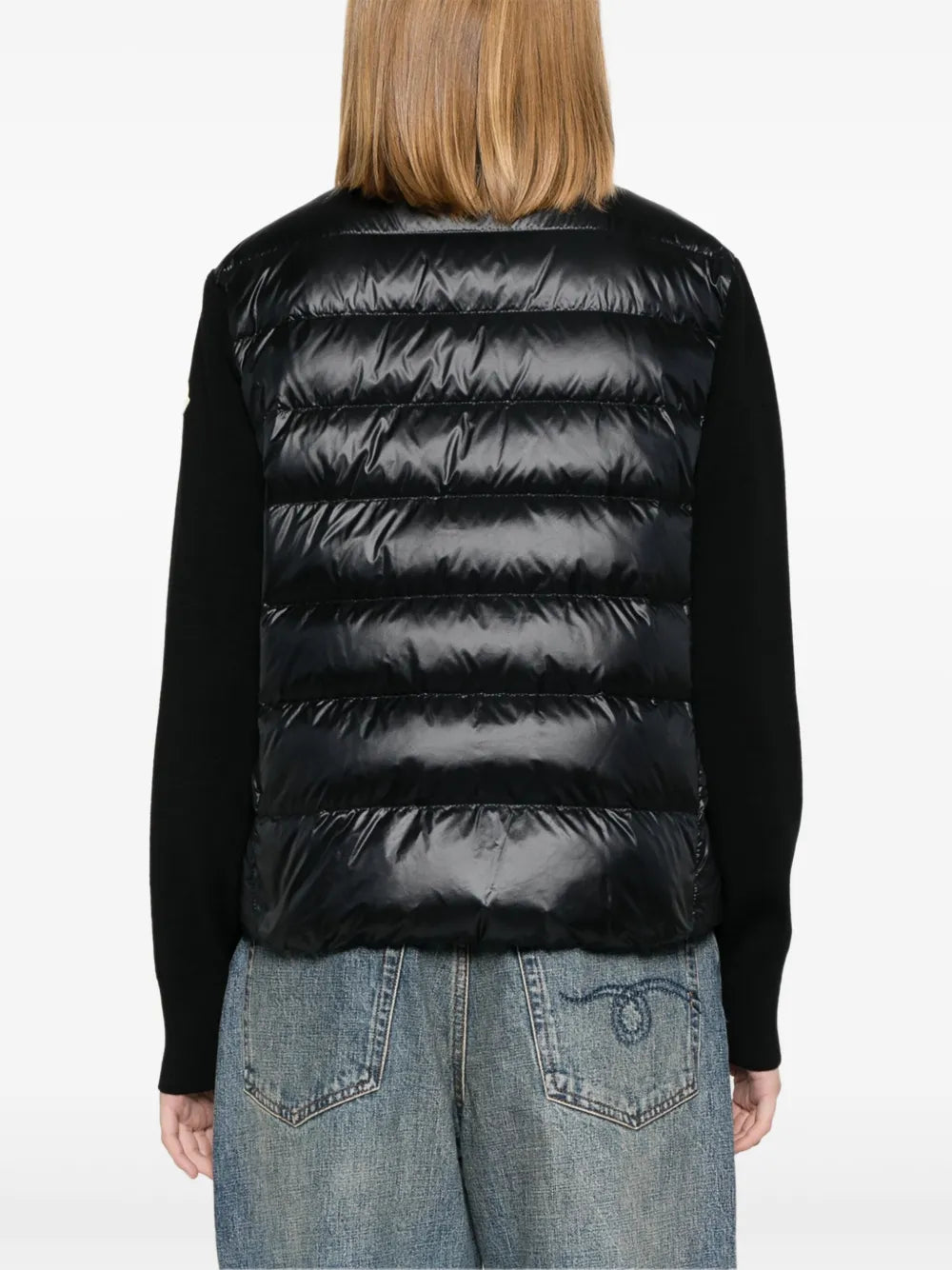 Moncler Quilted Knit-Sleeve Puffer Jacket - image 6