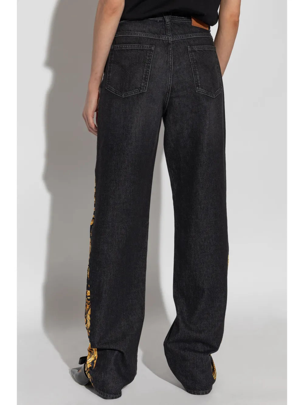 Versace Baroque Panel Straight-Leg Jeans - image 6