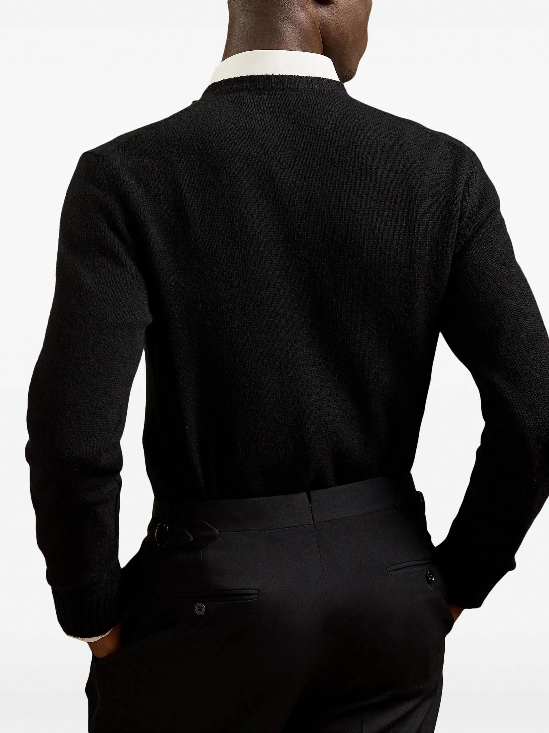 Ralph Lauren Heraldic Crest Embroidered Cashmere Pullover - image 3