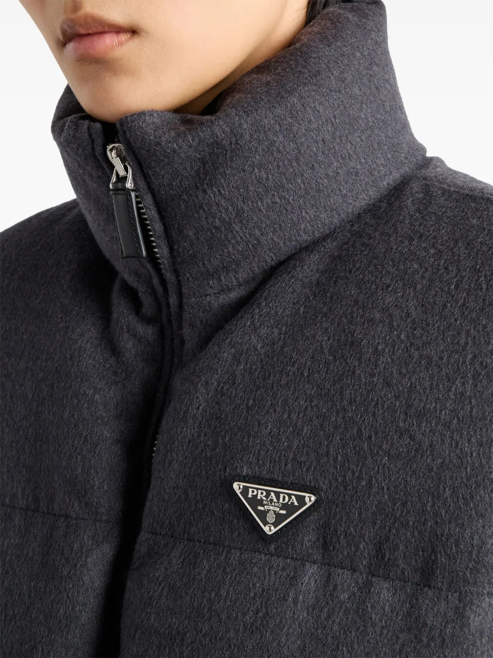 Prada Belted Padded Vest with High Collar - image 6