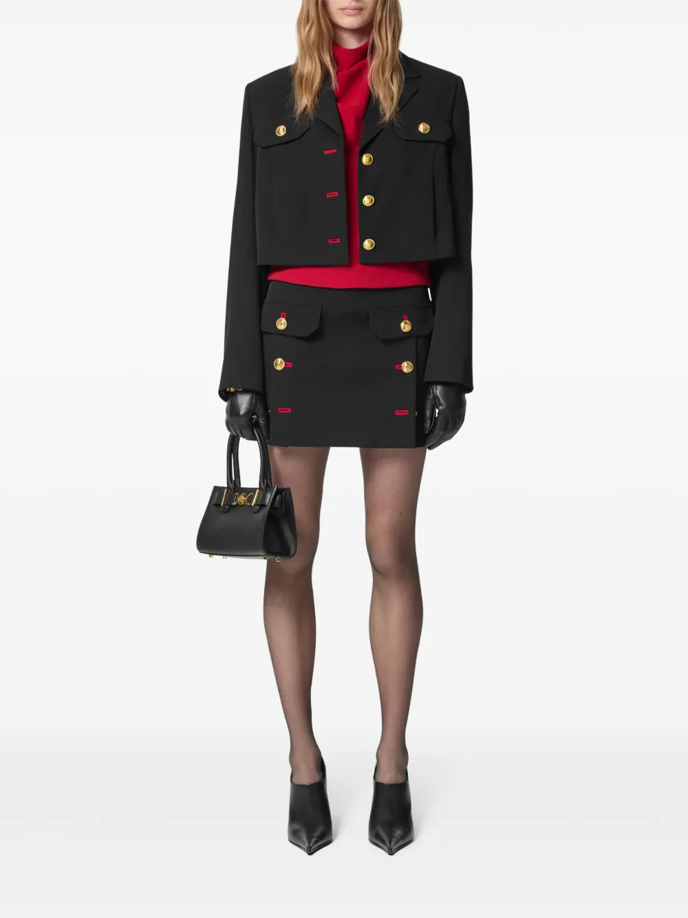 Versace Wool Pencil Skirt - image 2