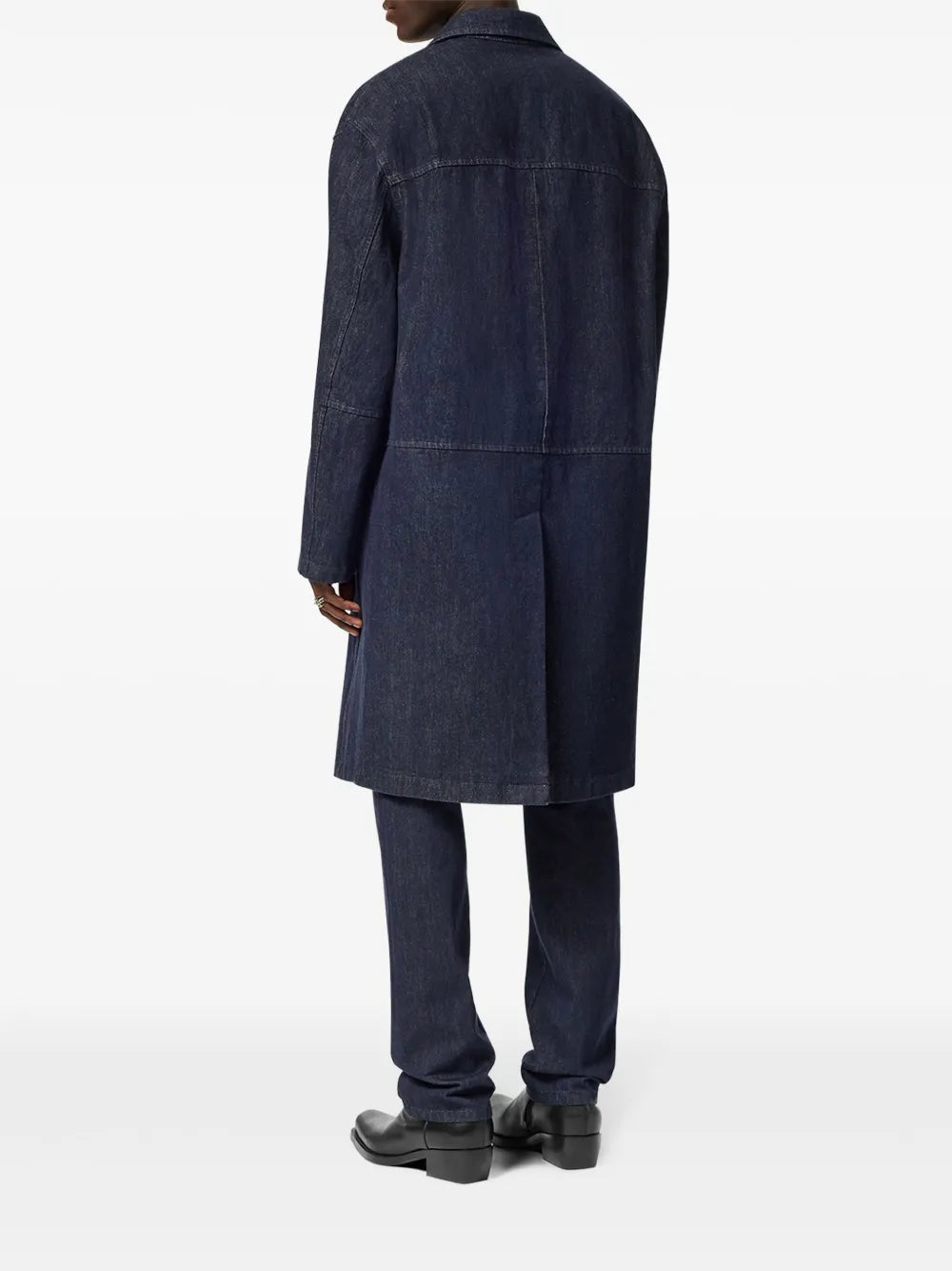 Versace Raw Denim Coat - image 3