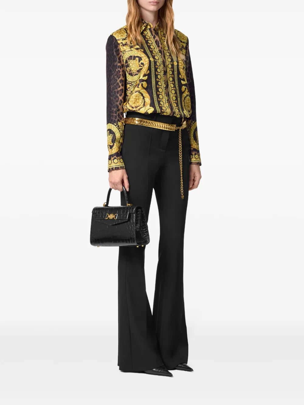 Versace Baroque Silk Shirt-Leopard - image 2