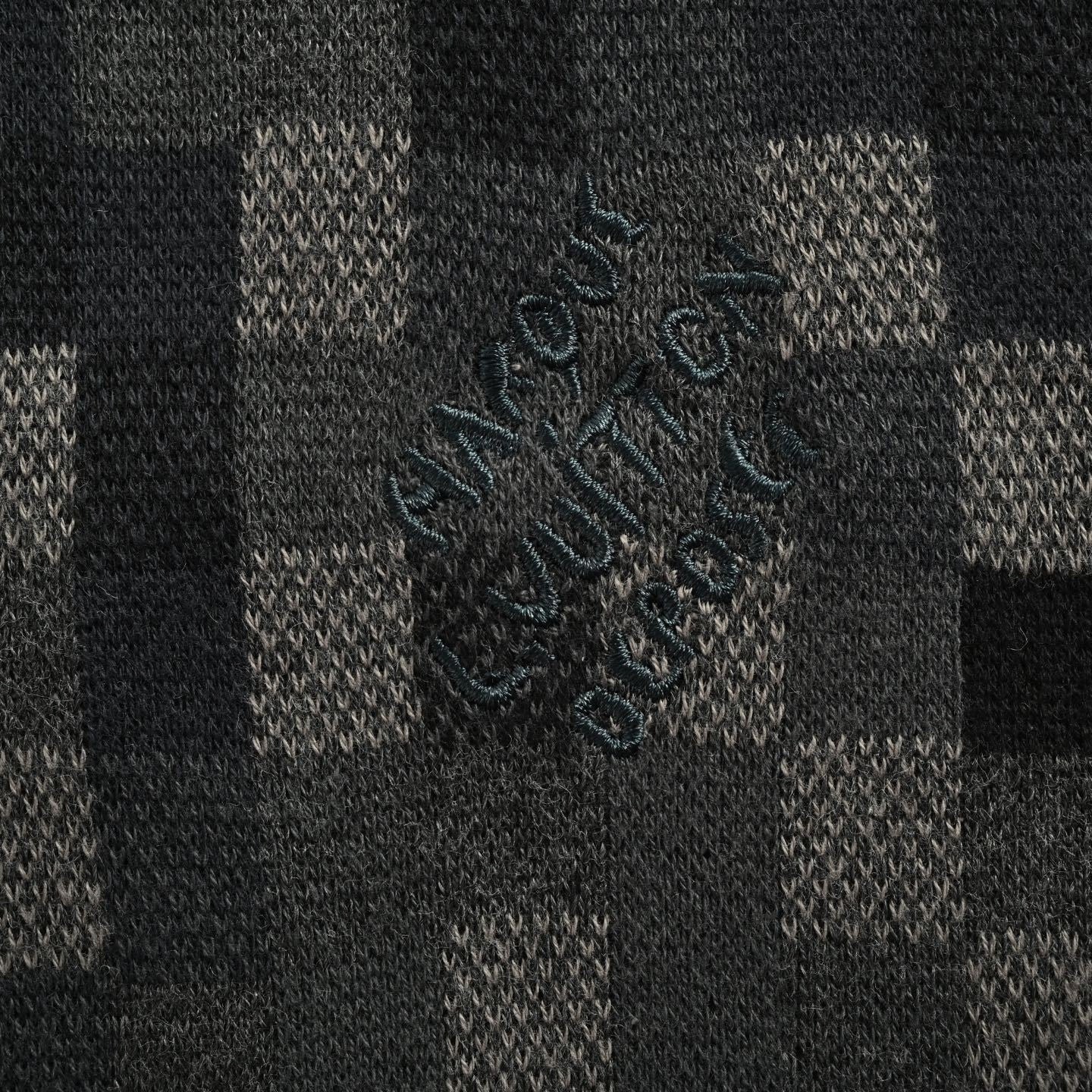 Louis Vuitton LV Pixelated Knit Crewneck Sweater – Black & Grey - image 5