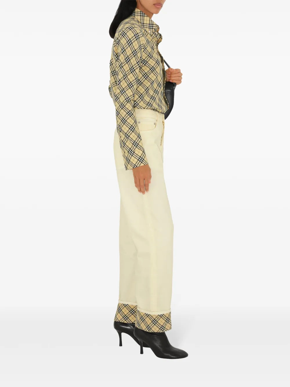 Burberry Vintage Check Cropped Shirt - image 3