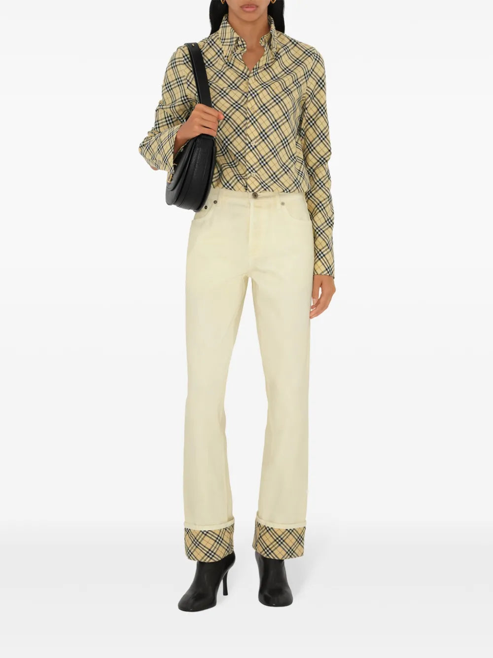 Burberry Vintage Check Cropped Shirt - image 2
