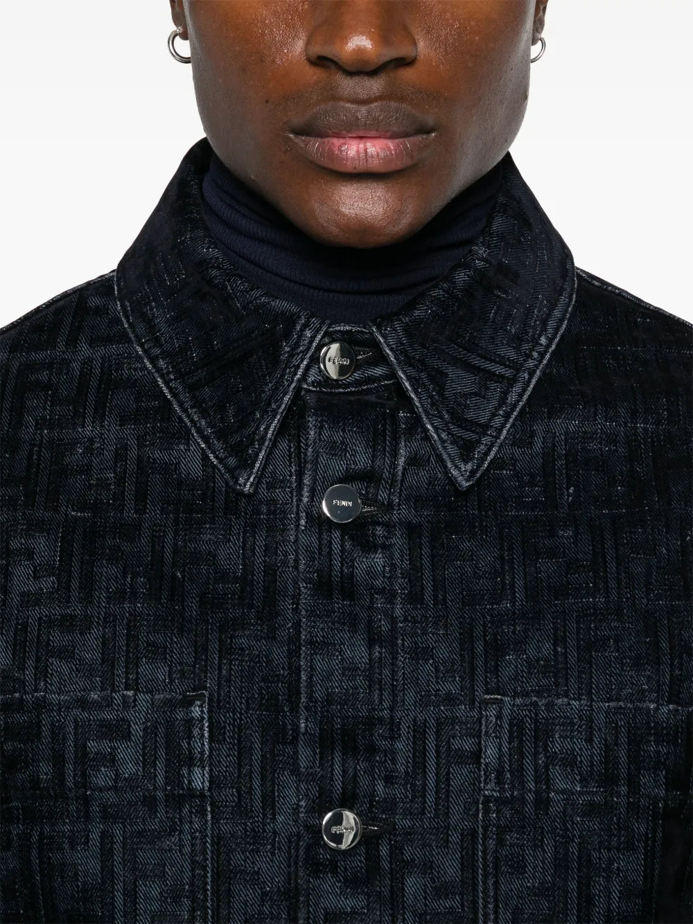 Fendi FF Denim Shirt - image 7