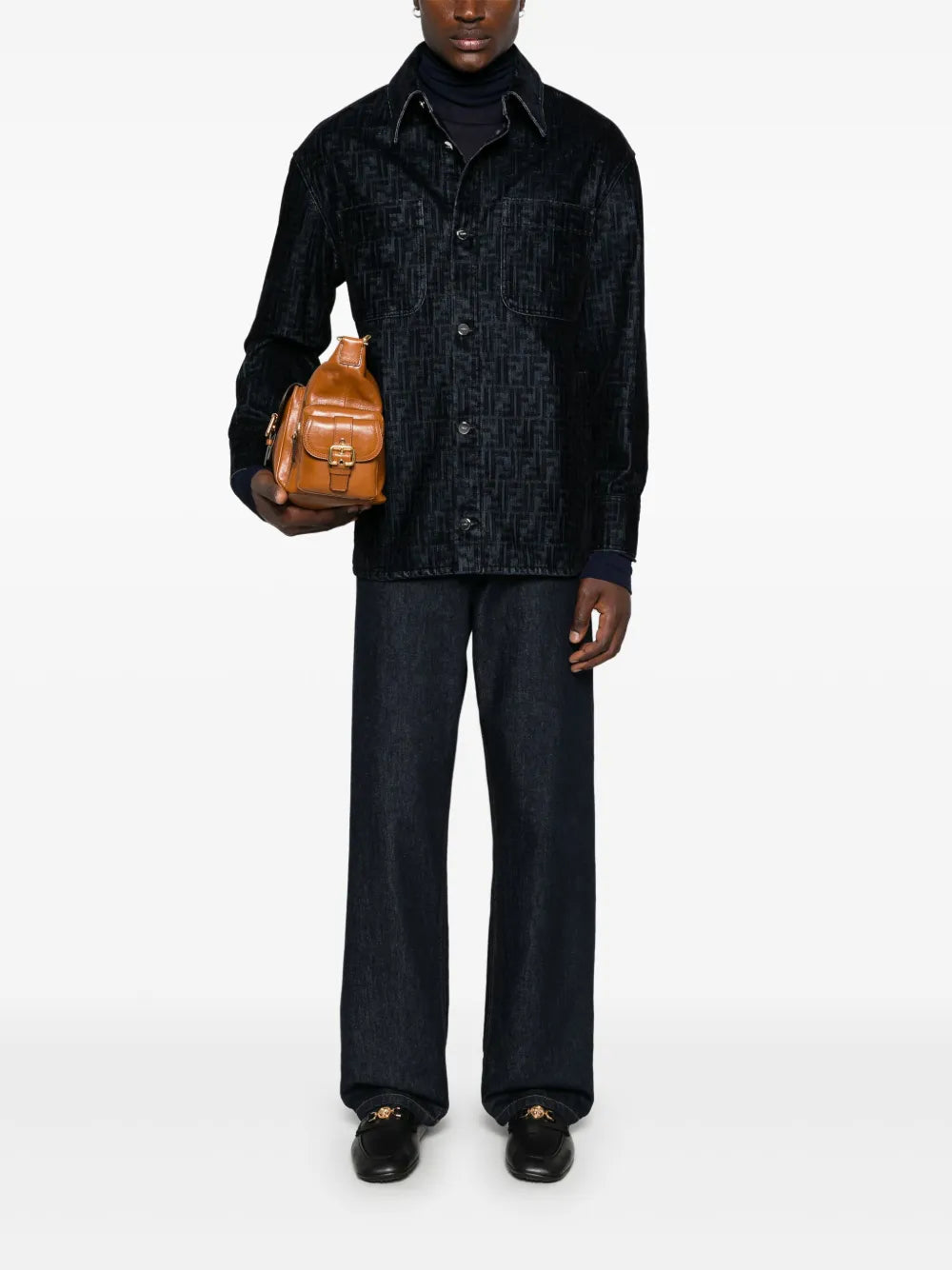 Fendi FF Denim Shirt - image 2