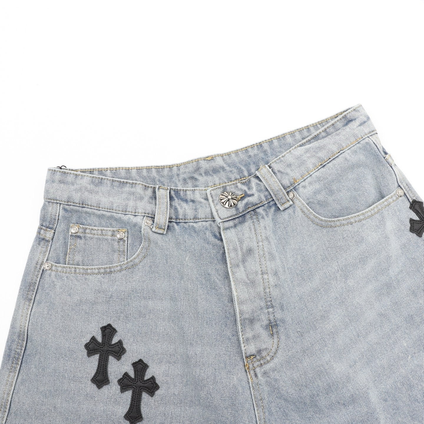 Chrome Hearts Hearts Cross Patch Shorts - image 3