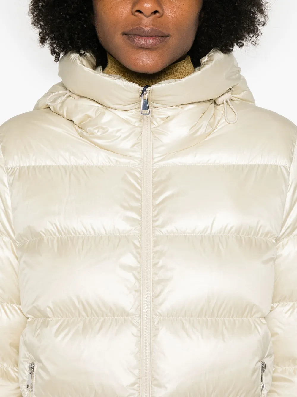Moncler Cream Hooded Down Puffer Jacket - image 7