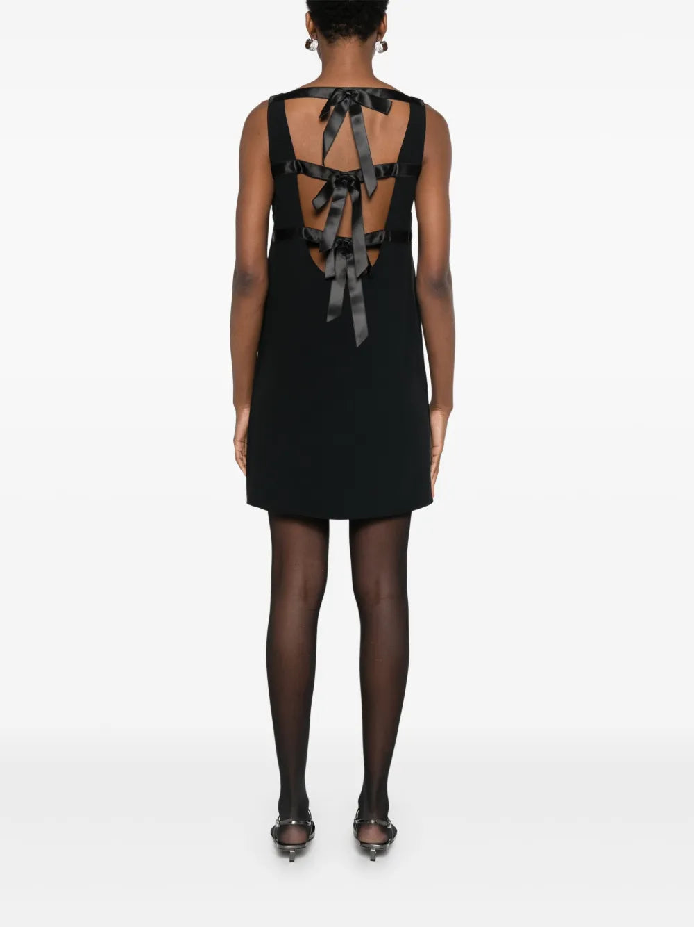 Prada Sleeveless Ribbon-Tie Shift Dress - image 6