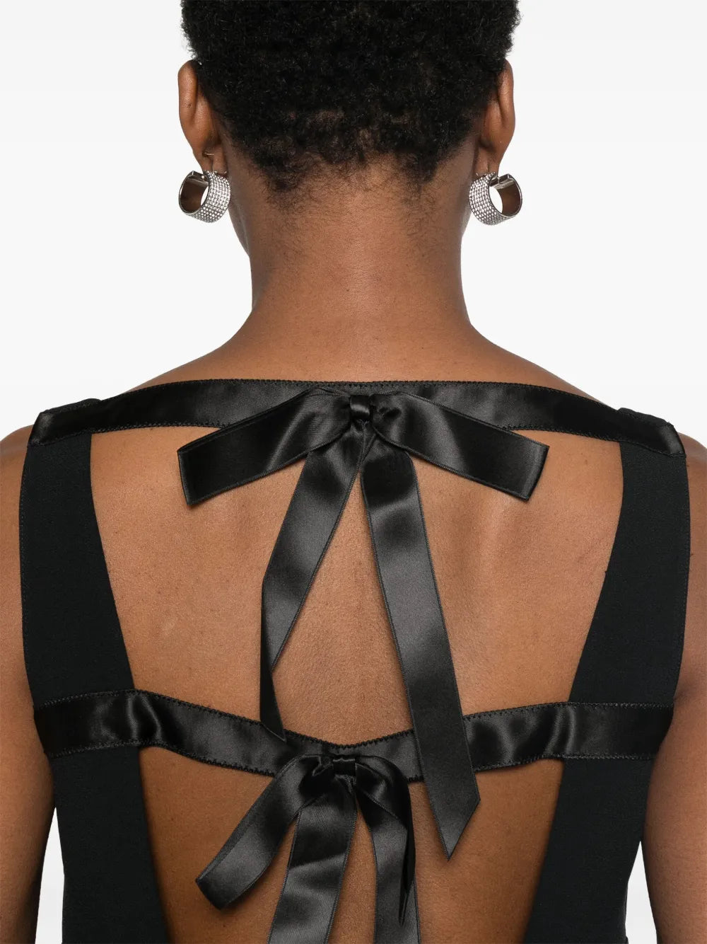Prada Sleeveless Ribbon-Tie Shift Dress - image 7