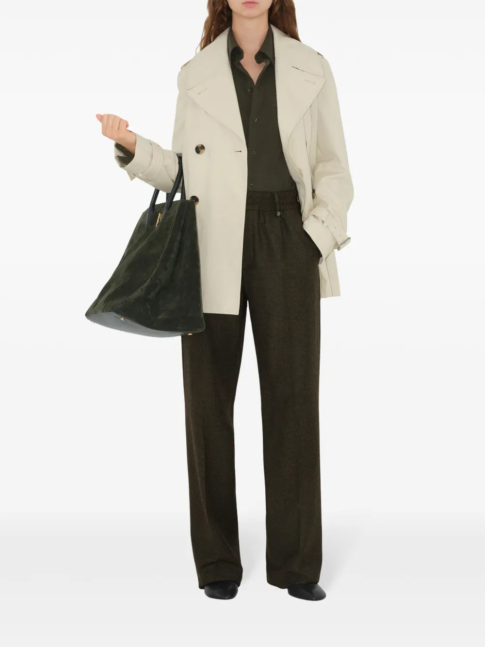 Burberry Gabardine Trench Coat - image 2