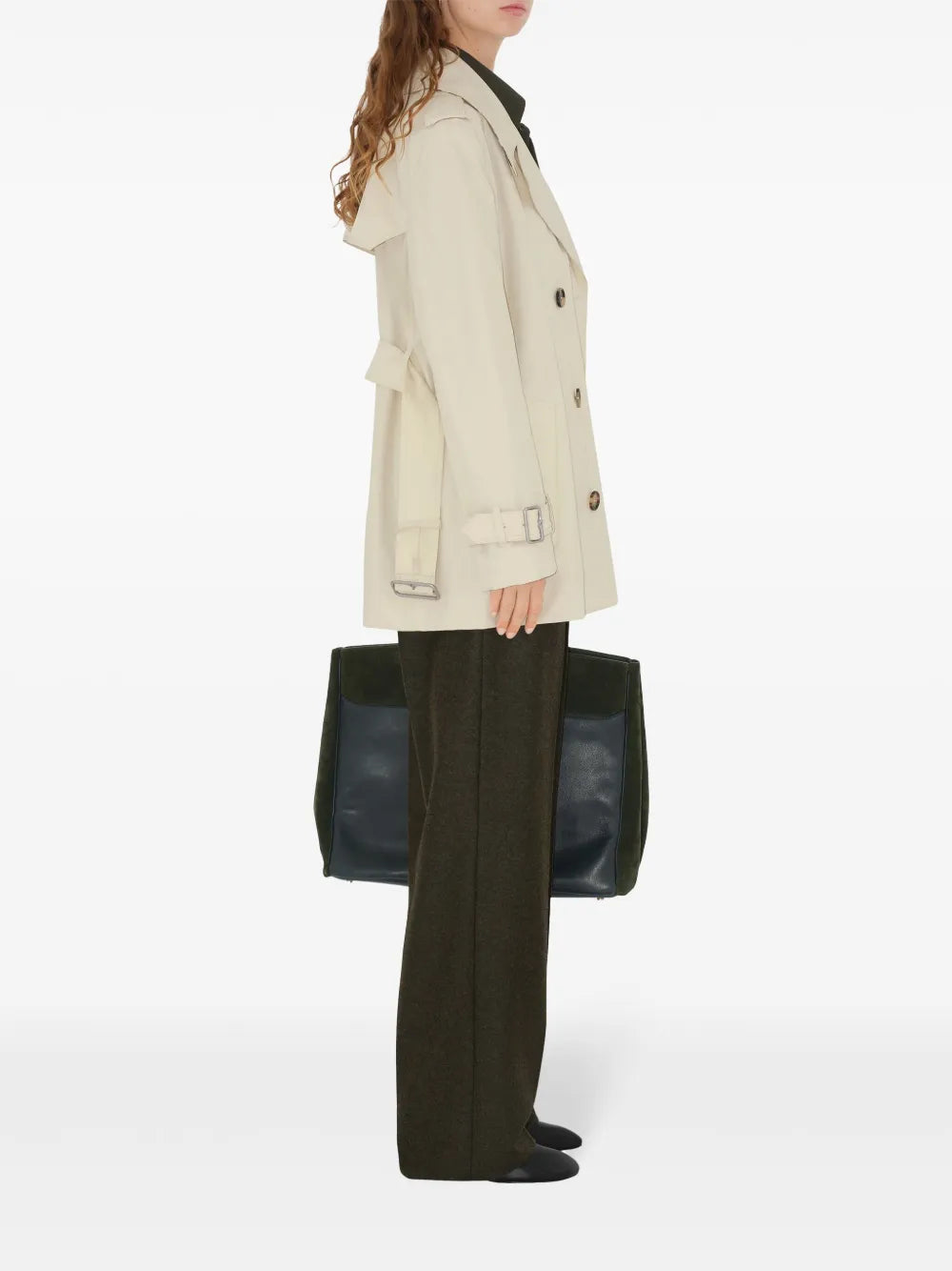 Burberry Gabardine Trench Coat - image 3