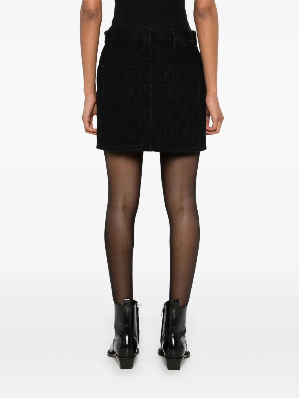 Fendi FF Denim Skirt - image 6