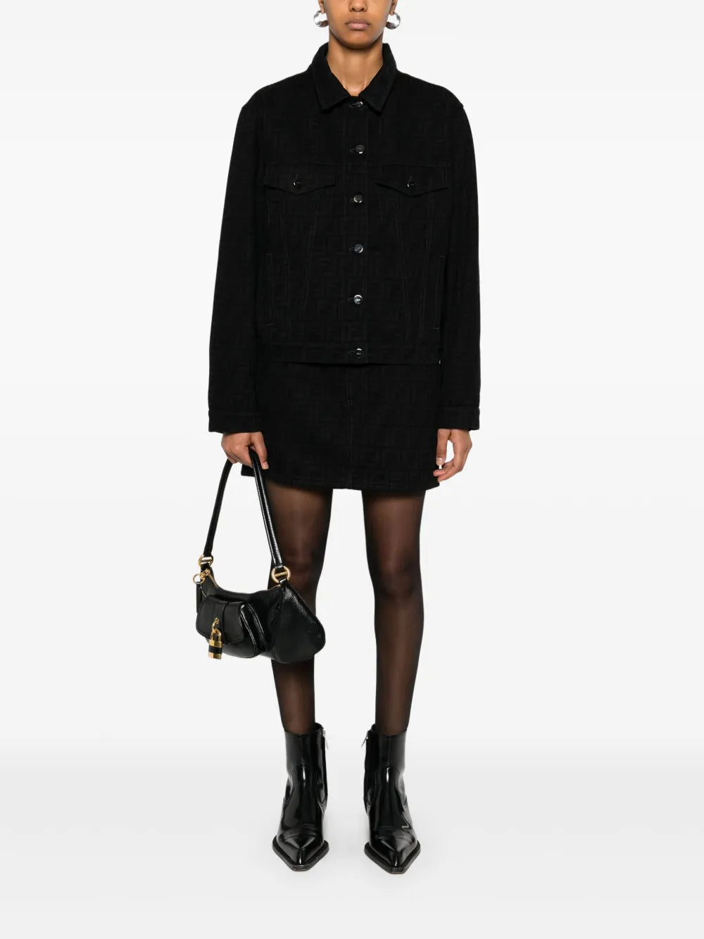 Fendi FF Denim Skirt - image 2