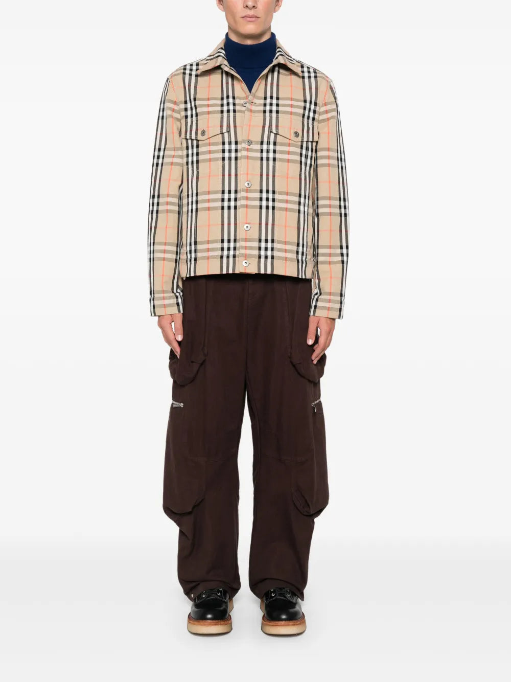 Burberry Plaid Denim Jacket - image 2