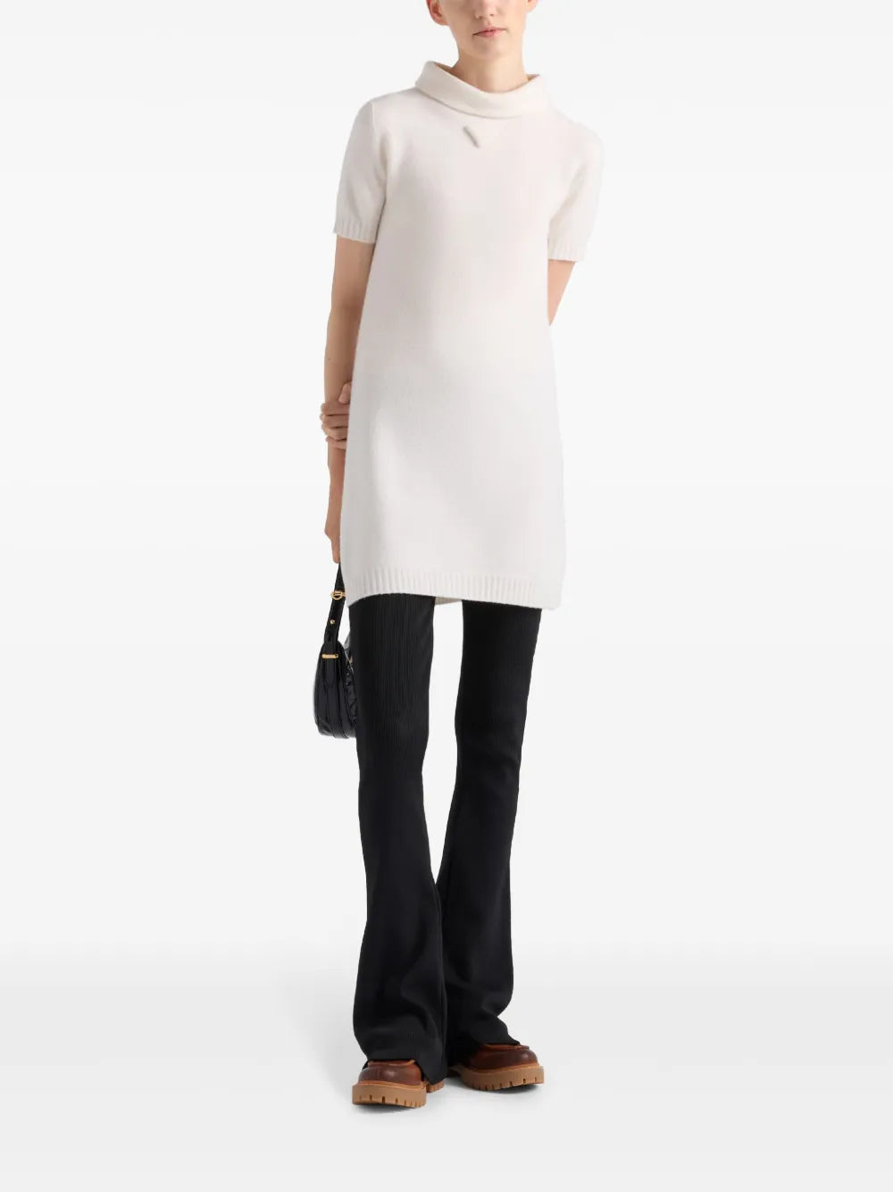 Prada Short-Sleeve Knit Mini Dress - image 2
