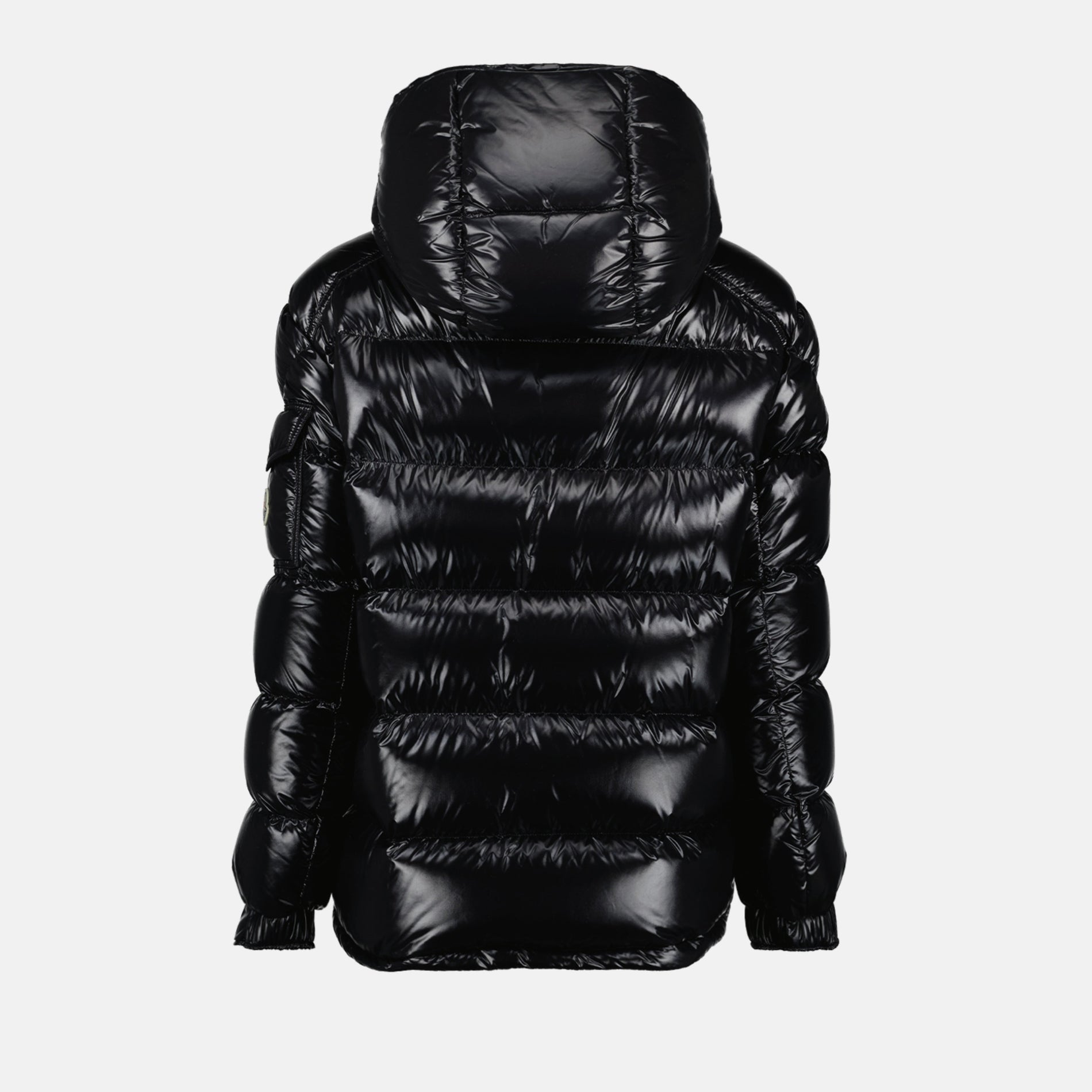 Moncler Black Glossy Hooded Puffer Jacket - image 2